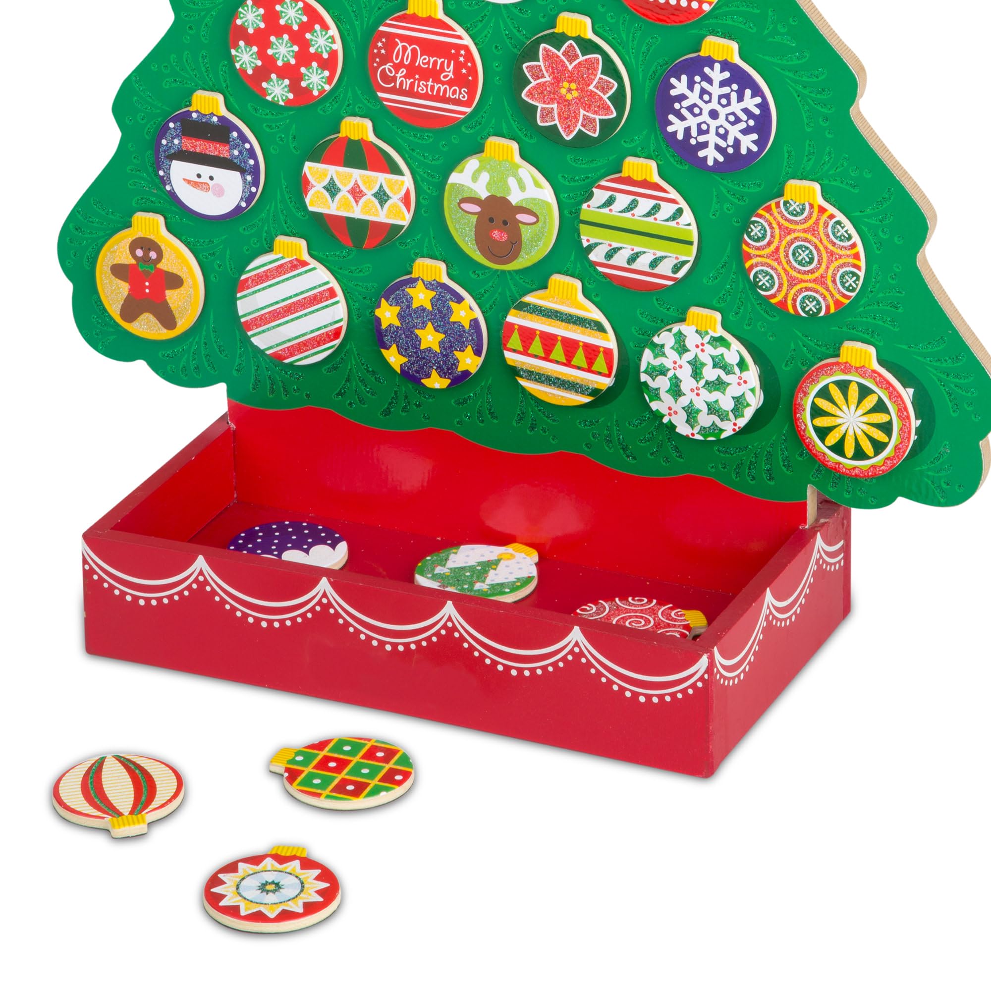 Melissa & Doug 13571 Countdown to Christmas Wooden Advent Calendar